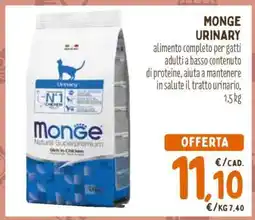 Conad MONGE URINARY offerta