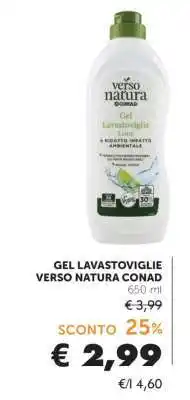 Conad GEL LAVASTOVIGLIE VERSO NATURA CONAD offerta