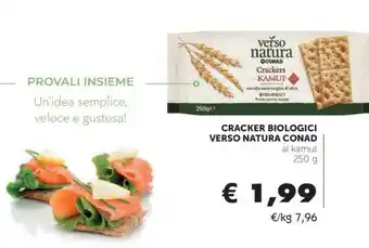 Conad CRACKER BIOLOGICI VERSO NATURA CONAD offerta