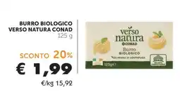 Conad BURRO BIOLOGICO VERSO NATURA CONAD offerta