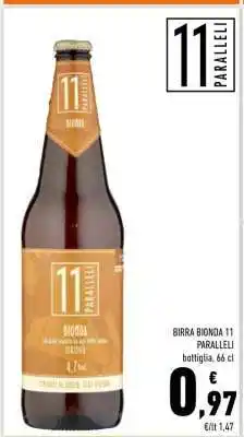 Conad Birra Bionda 11 Paralleli offerta