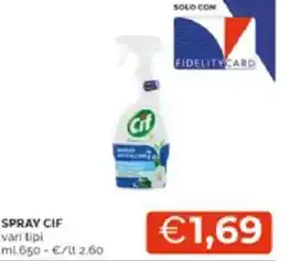 Mercatò Spray cif vari tipi offerta