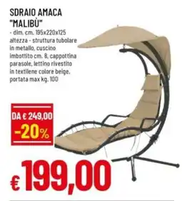 Famila Sdraio amaca "malibù" offerta