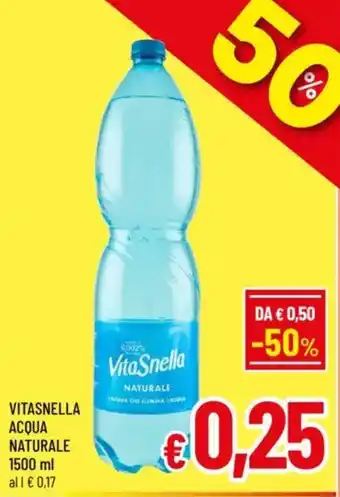 A&O Vitasnella acqua naturale offerta