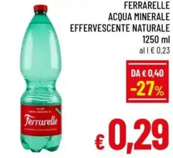 A&O Ferrarelle acqua minerale effervescente naturale offerta