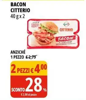 Tigros Bacon citterio offerta