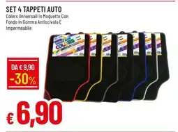 Famila SET 4 TAPPETI AUTO offerta