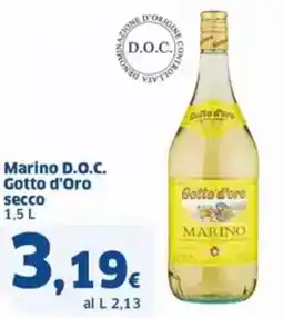 Sigma Marino d.o.c. gotto d'oro secco offerta