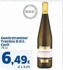 Sigma Gewürztraminer Trentino D.O.C. Cavit offerta