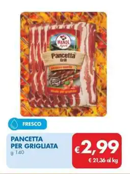 MD Discount PANCETTA PER GRIGLIATA offerta