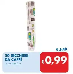 MD Discount 50 BICCHIERI DA CAFFE' offerta