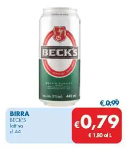 MD Discount BECK'S offerta