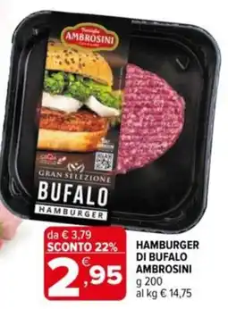 Iperal Hamburgerdi bufalo AMBROSINI offerta