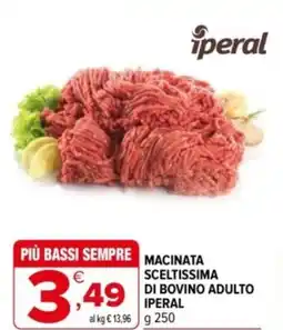Iperal Macinata sceltissima di bovino adulto IPERAL offerta