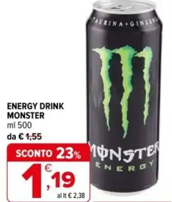 Iperal Energy drink monster offerta