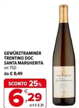 Iperal Gewürztraminer trentino doc santa margherita offerta