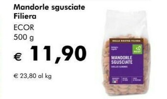 Ecor mandorle sgusciate filiera