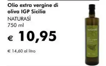 NaturaSì Naturasì olio extra vergine di oliva igp sicilia offerta