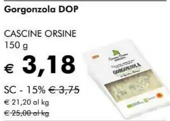 NaturaSì Cascine orsine gorgonzola dop offerta