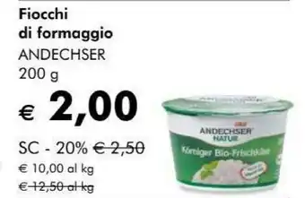 NaturaSì Fiocchi di formaggio offerta