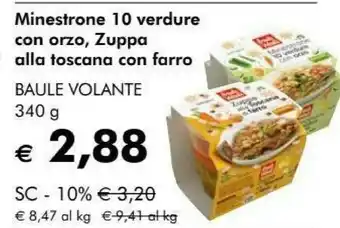 NaturaSì Minestrone 10 verdure con orzo offerta