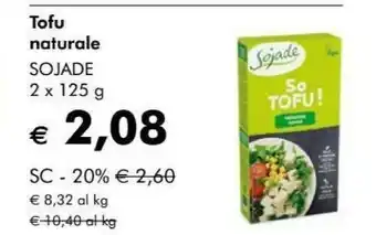 NaturaSì Sojade tofu naturale offerta