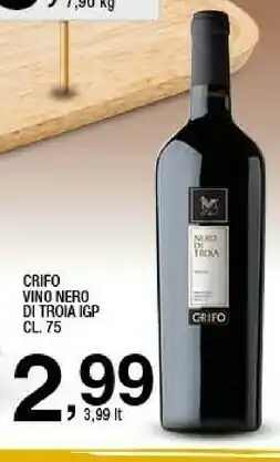 Sigma Crifo vino nero di troia 750 ml offerta