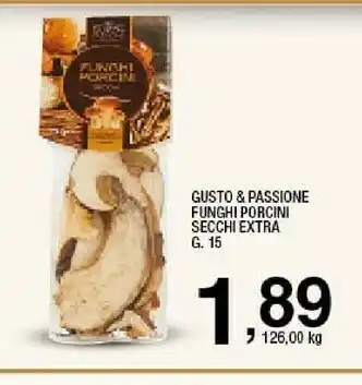 Sigma Gusto&passione funghi porcini secchi extra offerta