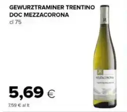 Tigre Gewurztraminer trentino doc MEZZACORONA offerta