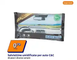 Action Salviettine umidificate per auto c&c 40 pezzi | diverse varianti offerta