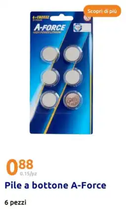 Pile a bottone A-Force 6 pezzi