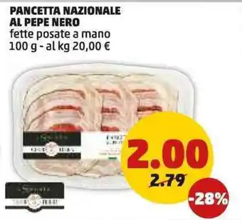 PENNY Pancetta nazionale al pepe nero offerta