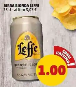 PENNY Birra bionda LEFFE offerta