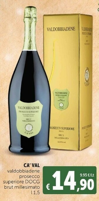 Deco Supermercati Valdobbiadene prosecco superiore docg brut millesimato offerta