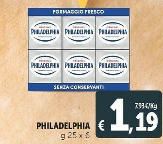 Deco Supermercati Philadelphia classico 150 g(ml) offerta
