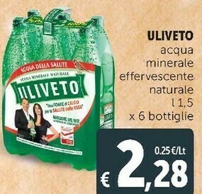 Deco Supermercati Acqua minerale effervescente naturale offerta