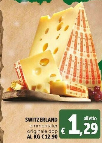 Deco Supermercati Switzerland emmentaler originale dop offerta