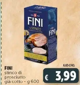 Deco Supermercati Fini - stinco di prosciutto già cotto offerta