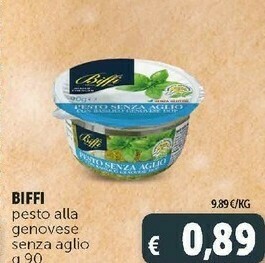 Deco Supermercati Pesto con basilico genovese dop senza aglio 90 g(ml) offerta