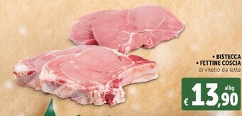 Deco Supermercati Bistecca di vitello da latte offerta