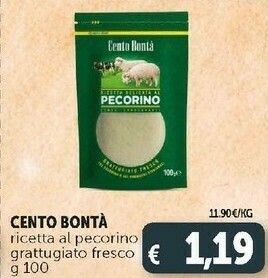 Deco Supermercati Ricetta al pecorino grattugiato fresco offerta