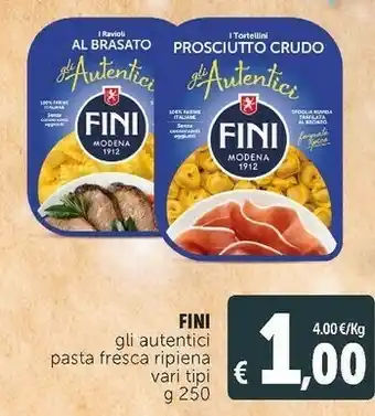 Deco Supermercati Fini - tortellini al prosciutto crudo 250 g(ml) offerta