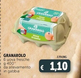 Deco Supermercati 6 uova fresche da allevamento a terra offerta
