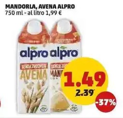 PENNY Mandorla, avena ALPRO offerta