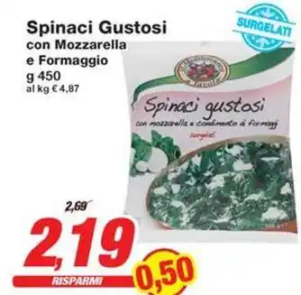 Prix Quality Spinaci Gustosi con Mozzarella e Formaggio offerta