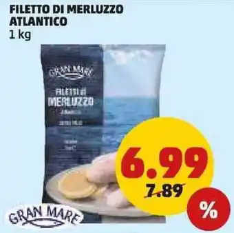 PENNY Filetto di merluzzo atlantico GRAN MARE offerta