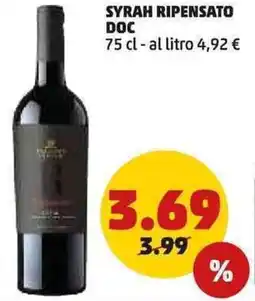 PENNY Syrah ripensato DOC offerta