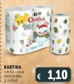 Deco Supermercati Kartika carta casa decorata 2 rotoli offerta