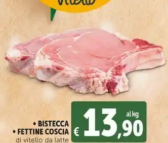 Deco Supermercati Fettine coscia di vitello da latte offerta