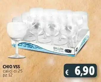 Deco Supermercati Chio vss calici 250 ml offerta